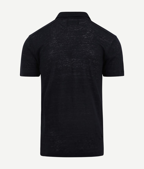 Marc o'polo poloshirt linnen donkerblauw | Regular-fit