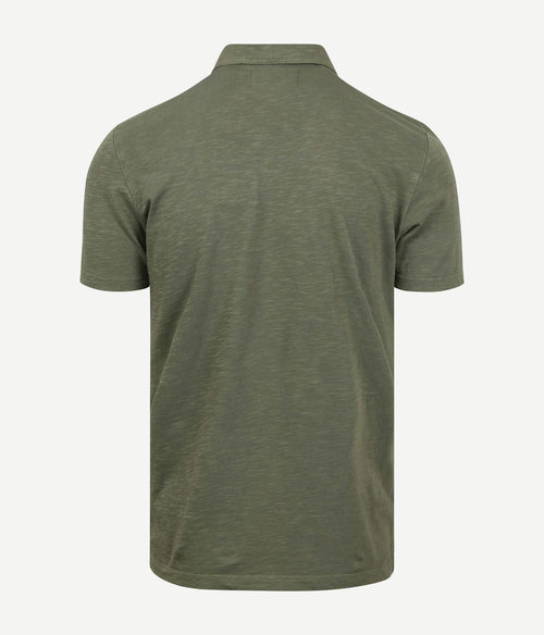 Poloshirt melange olijfgroen