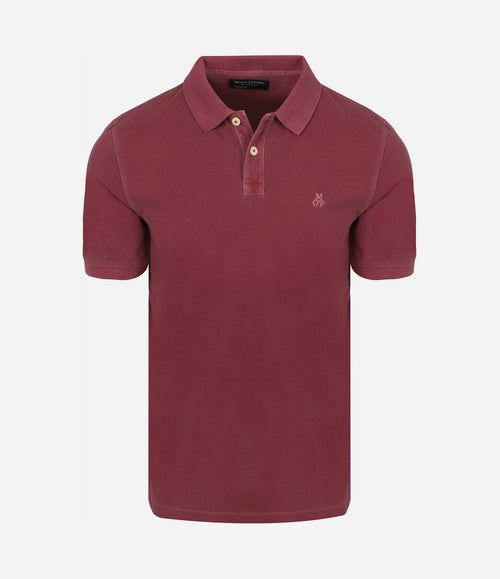 Poloshirt piqué acai rood