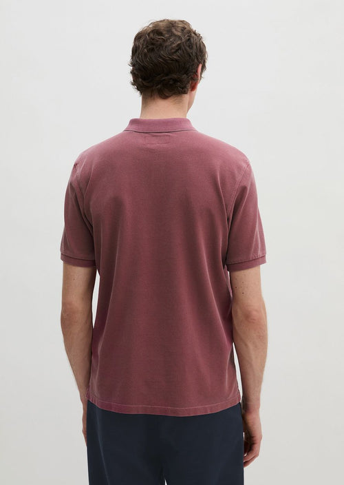 Poloshirt piqué acai rood
