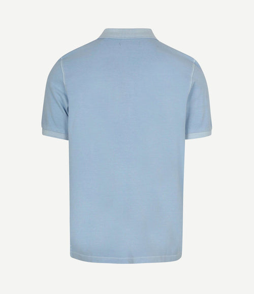 Poloshirt piqué dusted blauw