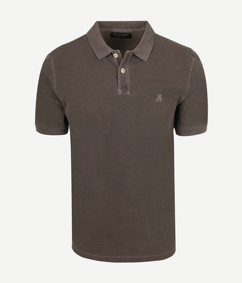 Poloshirt piqué nickle bruin