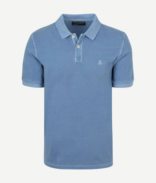 Poloshirt piqué provincial blauw