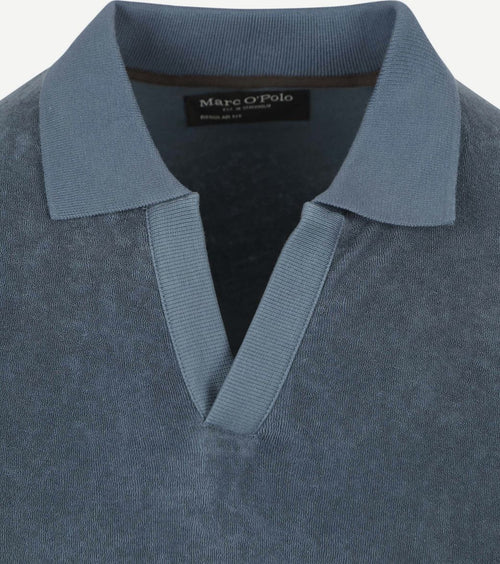 Marc o'polo poloshirt riva terry cloth blauw