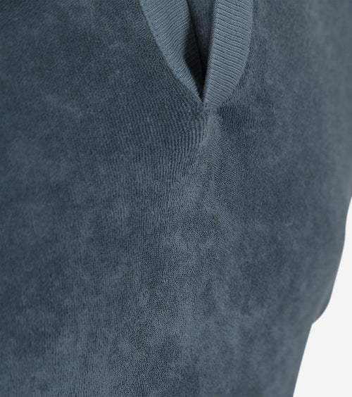 Marc o'polo poloshirt riva terry cloth blauw
