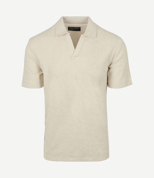 Poloshirt riva terry cloth ecru