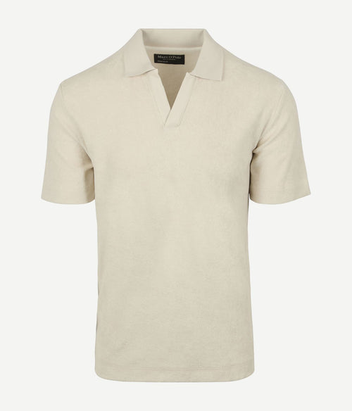 Poloshirt riva terry cloth ecru