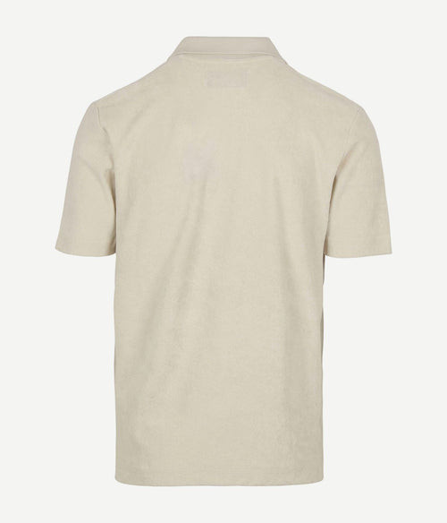 Poloshirt riva terry cloth ecru