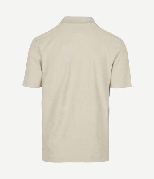 Poloshirt riva terry cloth ecru