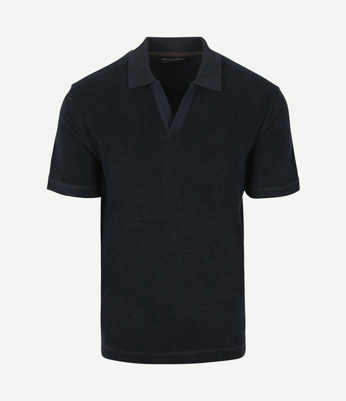 Poloshirt riva terry cloth donkerblauw