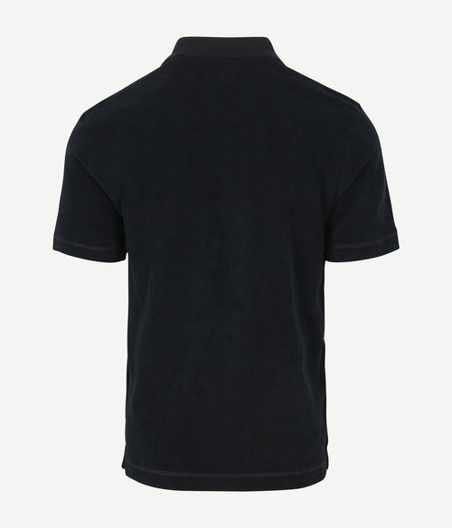 Marc o'polo poloshirt riva terry cloth donkerblauw