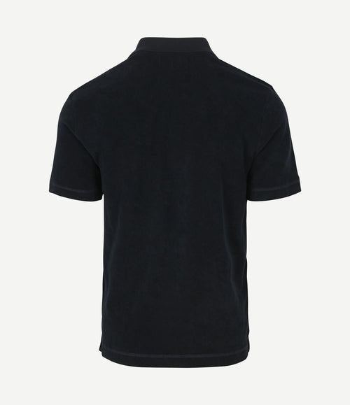Poloshirt riva terry cloth donkerblauw