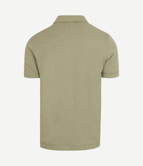 Poloshirt slubs sage groen