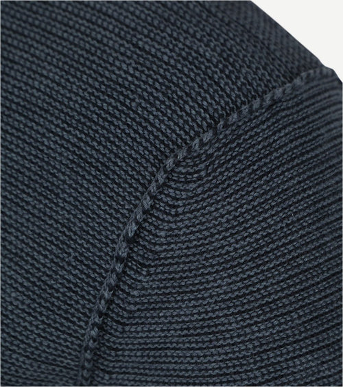 Marc o'polo pullover crewneck cotton/linen dark blue | Regular-fit