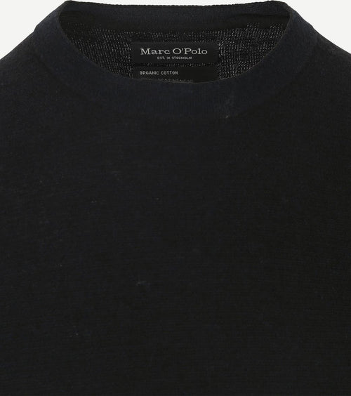 Pullover linen blend donkerblauw