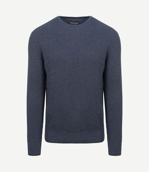 Pullover wol blend donkerblauw