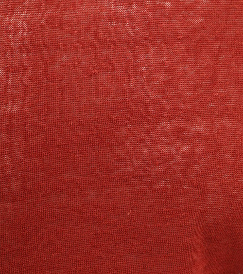 Marc o'polo t-shirt linnen rood | Regular-fit