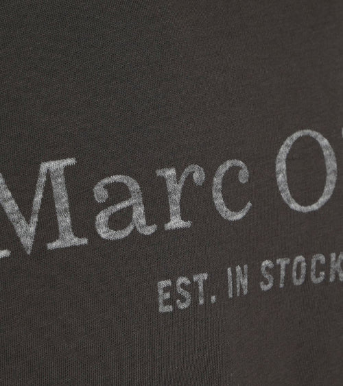 Marc o'polo t-shirt logo antraciet | Regular-fit