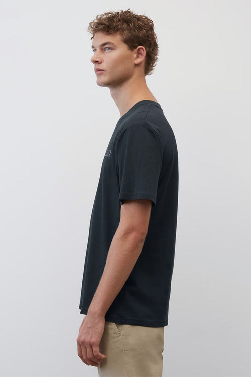Marc o'polo t-shirt logo antraciet | Regular-fit