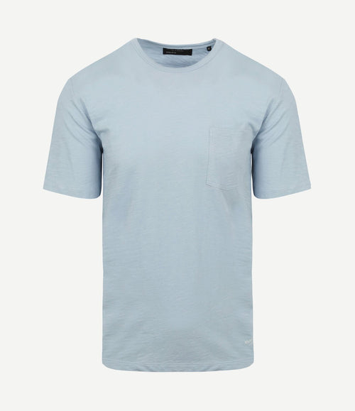 T-shirt slubs lichtblauw