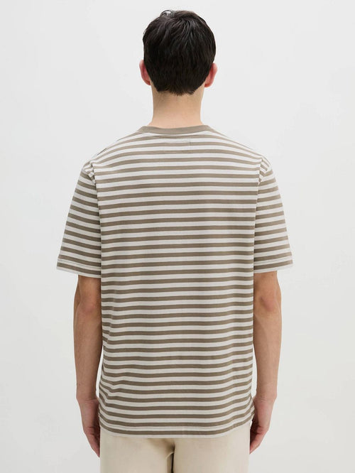 T-shirt stripes kaki