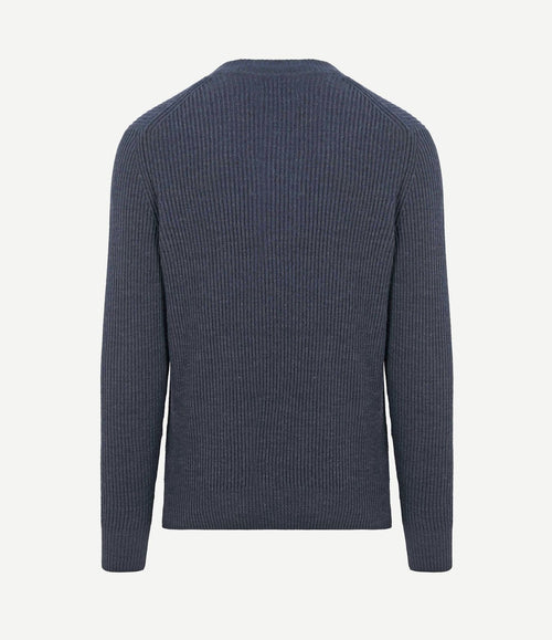 Pullover wol blend donkerblauw