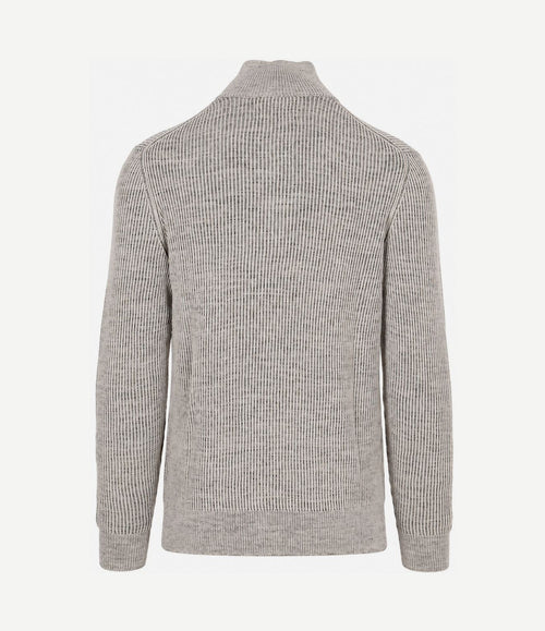 Pullover halfzip light beige