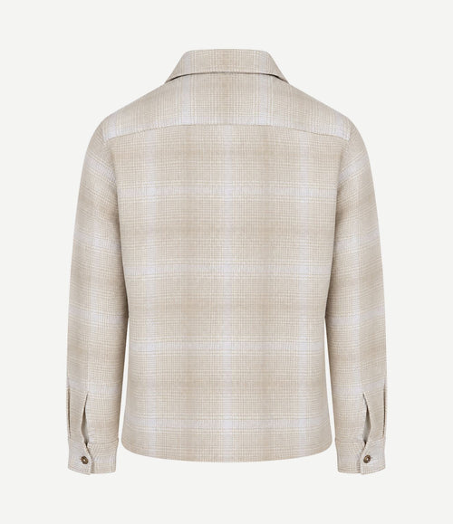 Overshirt woven medium beige