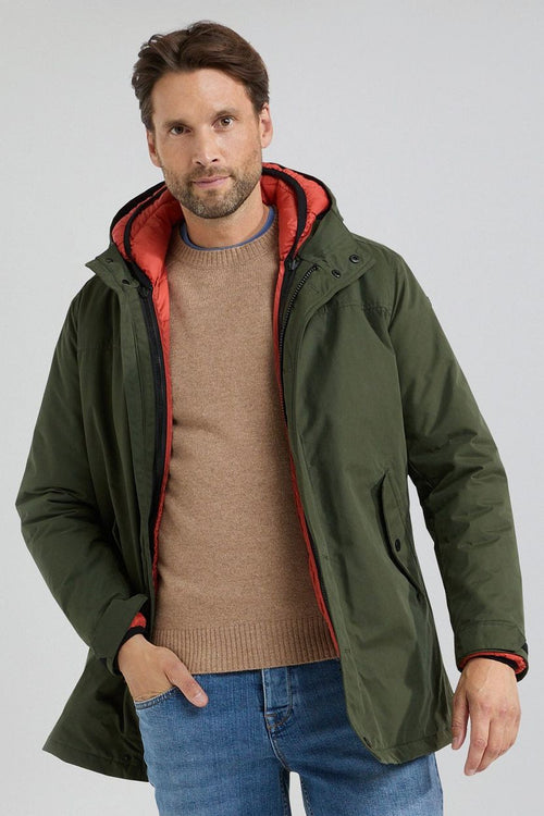 2-in-1 parka pine groen