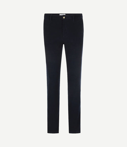 Chino corduroy donkerblauw