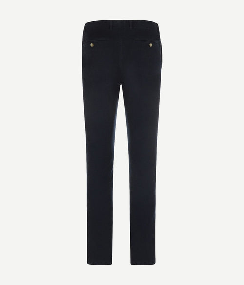 Chino corduroy donkerblauw