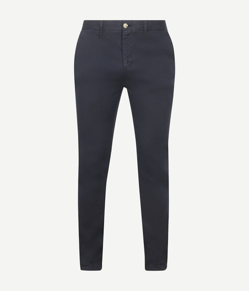 Chino garment dye donkerblauw