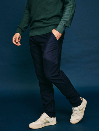 McGregor chino moleskin donkerblauw