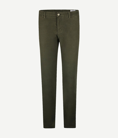 Chino moleskin olijfgroen