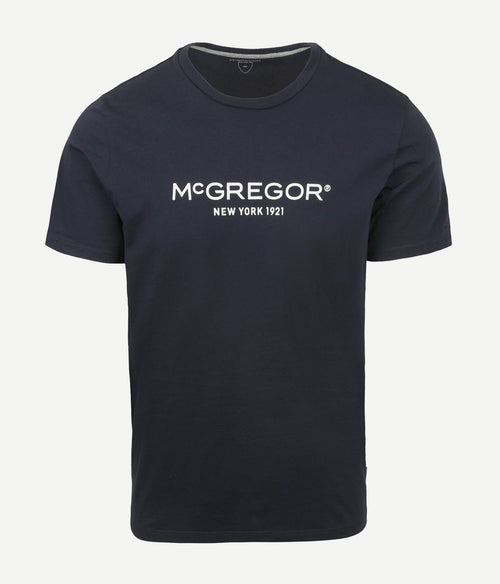 McGregor essential t-shirt logo donkerblauw | Regular-fit