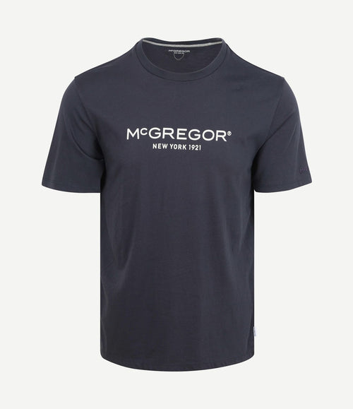 Essential t-shirt logo donkerblauw
