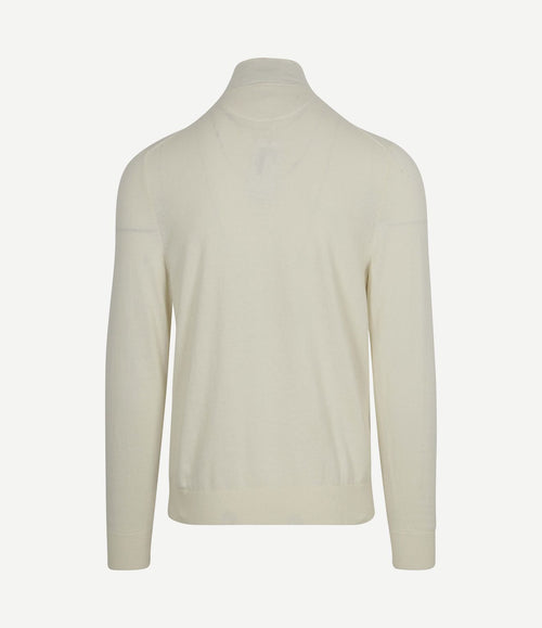 Half-zip trui cotton cashmere kit