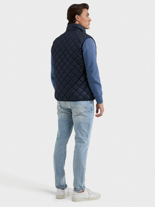 Quilted bodywarmer donkerblauw