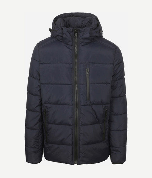 McGregor jas hooded puffer donkerblauw | Regular-fit