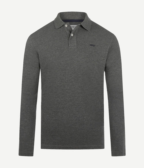 McGregor long sleeve poloshirt antraciet | Regular-fit