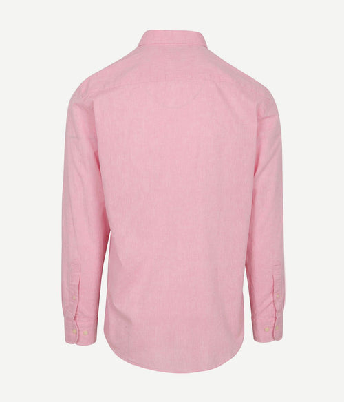 Overhemd cotton linen roze