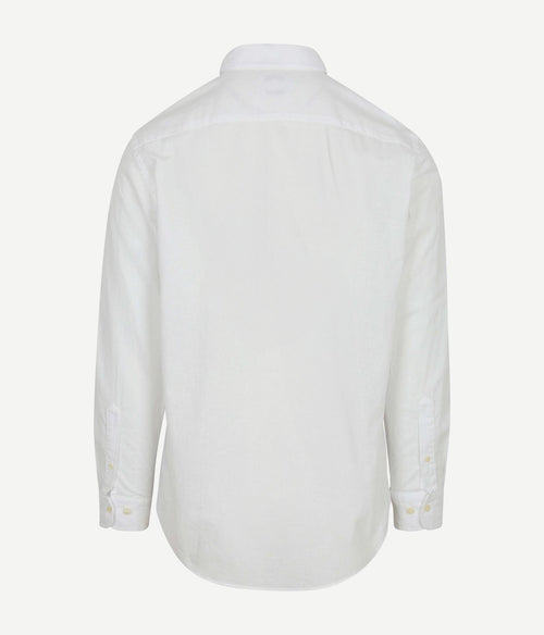 Overhemd cotton linen wit
