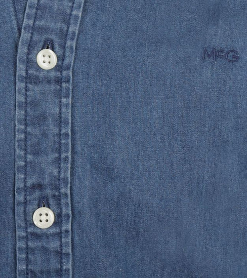 Overhemd chambray indigo