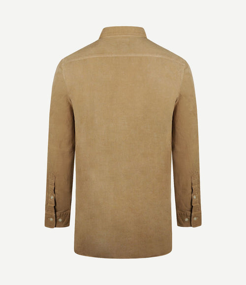 Overhemd corduroy beige