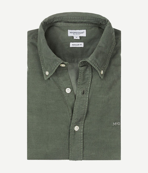 McGregor overhemd corduroy sage groen | Regular-fit