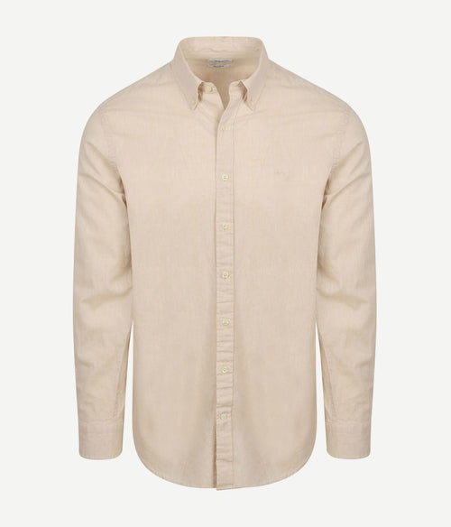 Overhemd cotton linen ecru