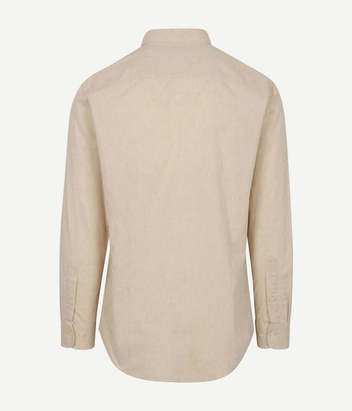 Overhemd cotton linen ecru