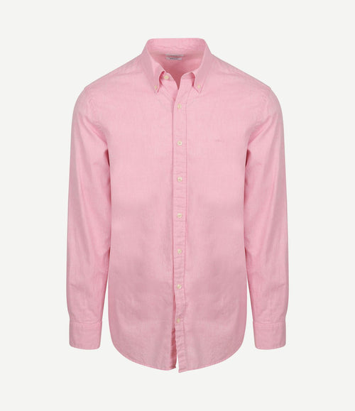 Overhemd cotton linen roze