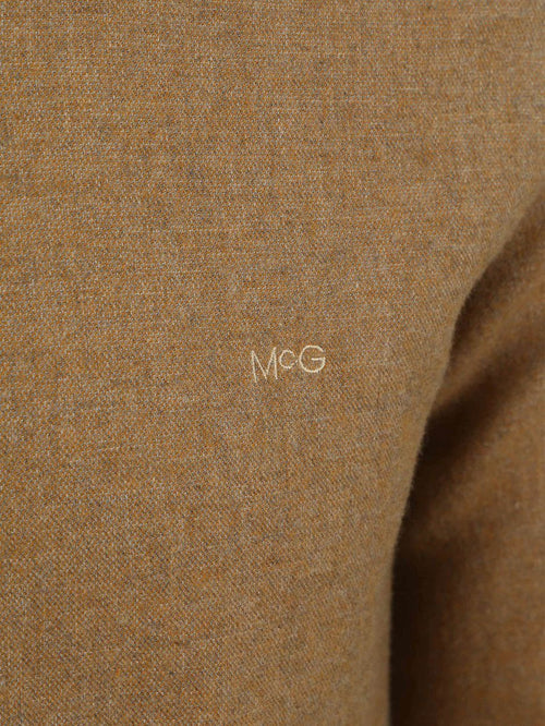 Overhemd flanel melange camel