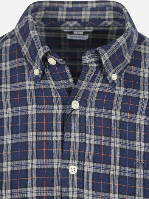McGregor overhemd flanel ruiten donkerblauw | Regular-fit